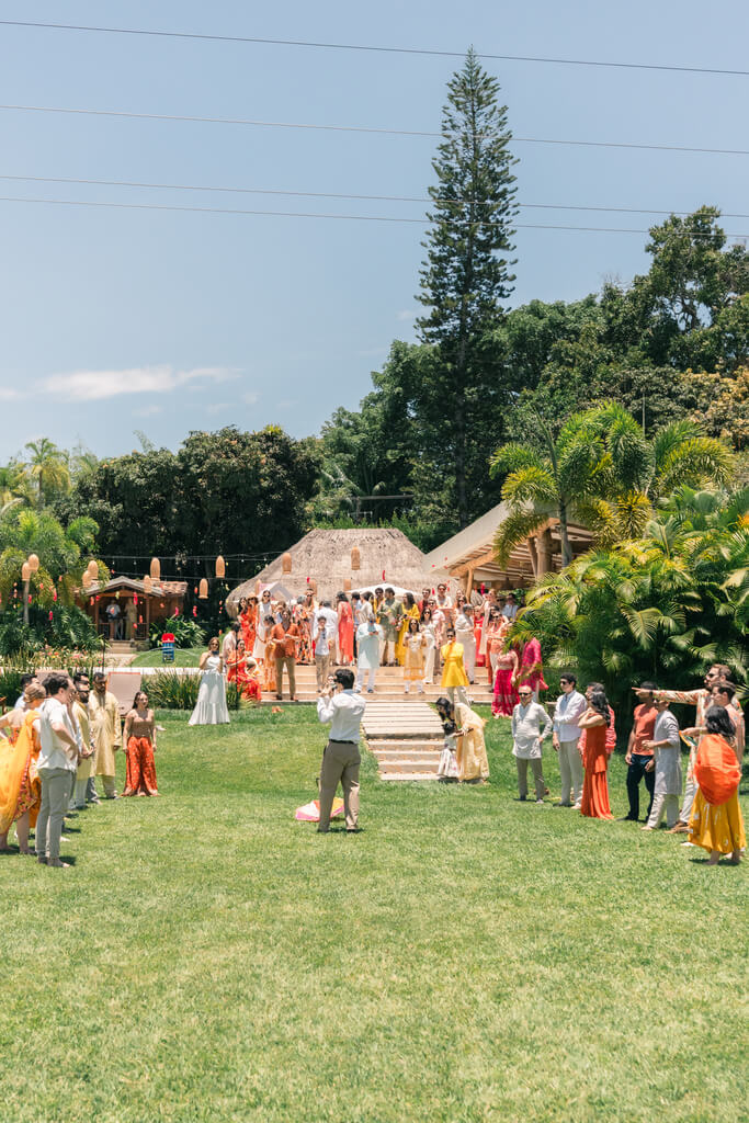 manu y parth wedding boda show expectaculo